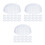 75Pièces Protections De Casquettes Blancs, Forme Maintien 6