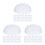 75Pièces Protections De Casquettes Blancs, Forme Maintien 4