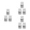 3Pièces Poudre Flock Blanche 3Mm Pour Centre De Table DIY Vase 7
