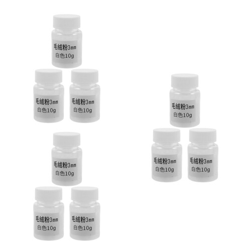 3Pièces Poudre Flock Blanche 3Mm Pour Centre De Table DIY Vase 2