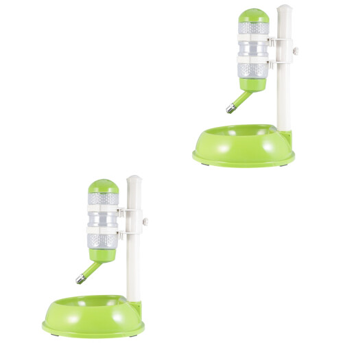 2Pièces Accessoire Chat Vert Distributeur Automatique Durable Sécurisé 2
