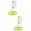 2Pièces Accessoire Chat Vert Distributeur Automatique Durable Sécurisé 7