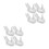 8Pièces Porte-Œufs Céramique Main Support De Table Pour Pâques 6