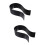 2Pièces Support Casque Gaming Noir Design Simple Solide 9