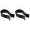 2Pièces Support Casque Gaming Noir Design Simple Solide 4