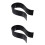2Pièces Support Casque Gaming Noir Design Simple Solide 7