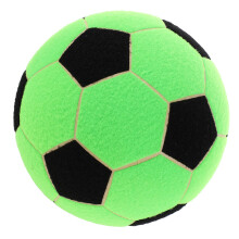 2Pcs Inflatable Felt Soccer Balls Soft Rubber for Kids Training Games