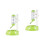 2Pièces Accessoire Chat Vert Distributeur Automatique Durable Sécurisé 4