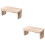 2Pièces Petits Tabourets En Bois Pour , Légers Pliables 5