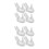 8Pièces Porte-Œufs Céramique Main Support De Table Pour Pâques 8