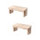 2Pièces Petits Tabourets En Bois Pour , Légers Pliables 4