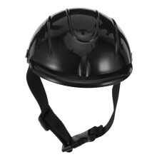 5Pcs Outdoor Dog with Chin Strap Black Safety Hat