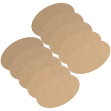 50Pcs DIY Chocolate Wooden Clay Board for Pottery Craft Decoration