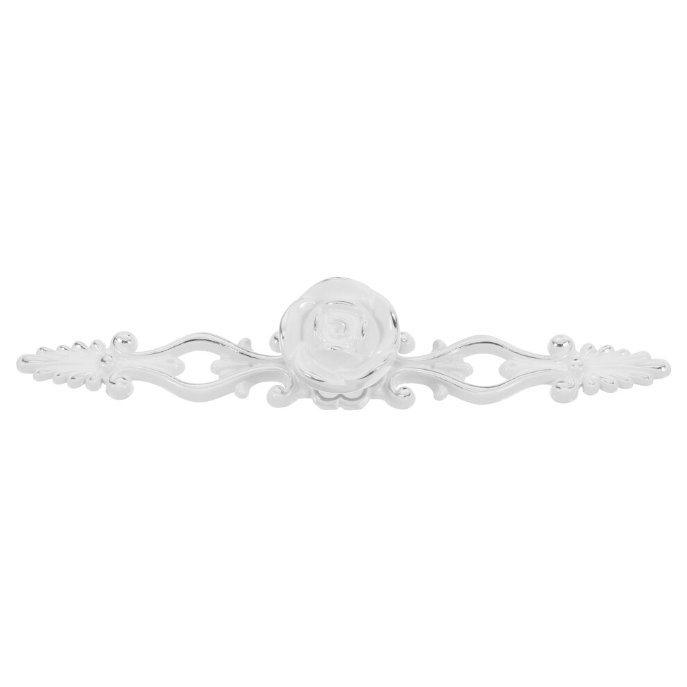 2Pcs Vintage Rose Cabinet Pulls Zinc Alloy Durable Drawer Knobs 3611834599096