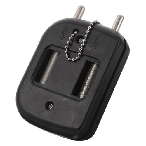 Multi-Function Black Hockey Skate Stone with Precision Sharpening