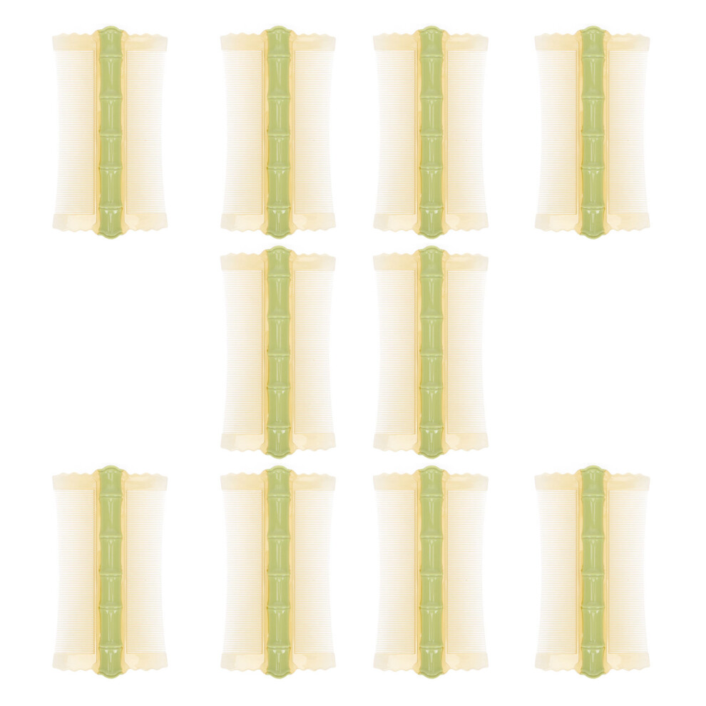 Artibetter 20Pcs Professional Plastic Fine Tooth Hairdressing Combs Light Green