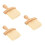 18Pièces Ensemble Brosses Entretien Instruments Manche Plastique Beige 5
