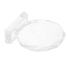 2Pcs Crystal Blank Plaques for Custom Engraving and Award Trophies