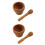 2Pcs Brown Garlic Press Pounder Ergonomic Kitchen Supplies 5