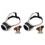 2Pièces Protection Bouche Argent Avec Boucle Sécurisée Ajustable 2
