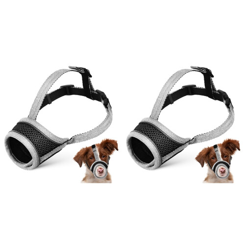2Pièces Protection Bouche Argent Avec Boucle Sécurisée Ajustable 1