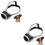 2Pièces Protection Bouche Argent Avec Boucle Sécurisée Ajustable 6