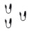 3Pcs Flexible Adjustable Black Book Light for Home Use Music Stand 4