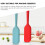 2Pcs Non-Stick Silicone Cake Spatula Blue Lightweight Baking 8