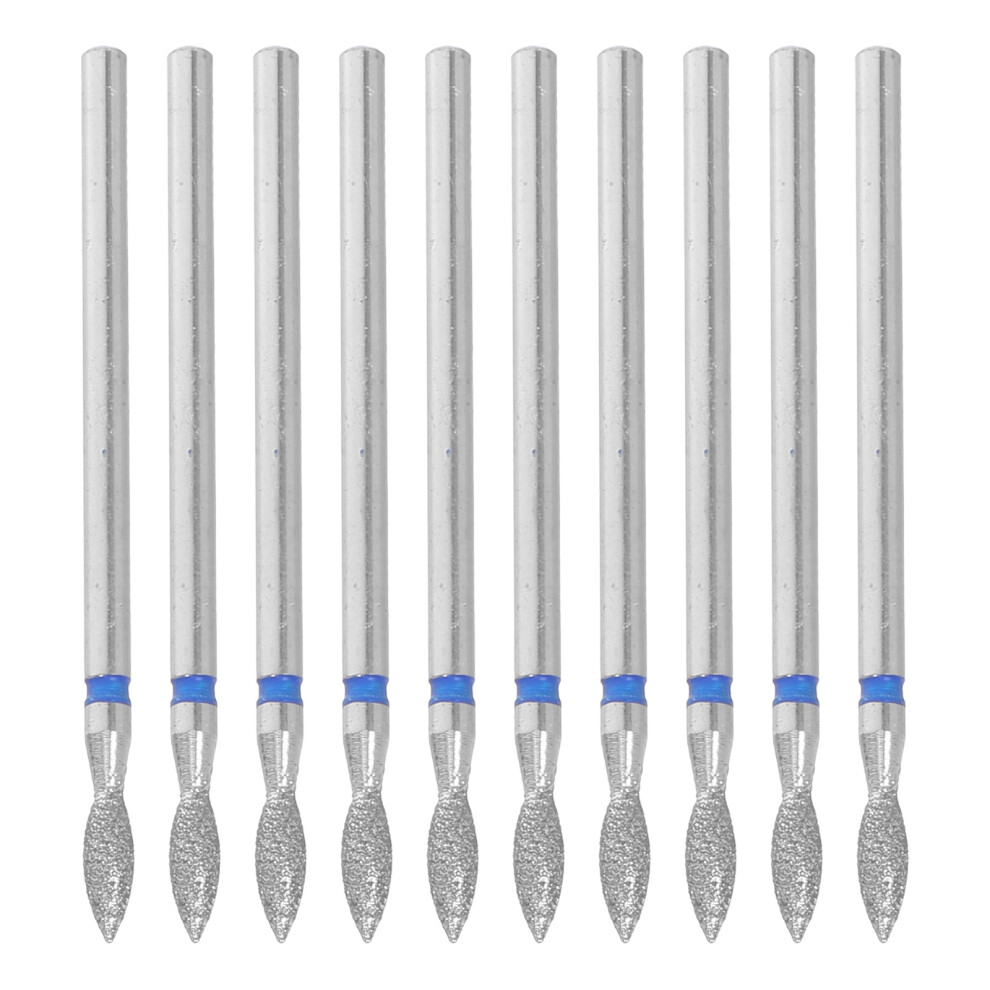 Iplusmile Silver 50Pcs Metal Nail Drill Bits For Manicure And Polishing Kit