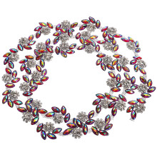 Paarse Rhinestone Patch Kleding En Bruiloft