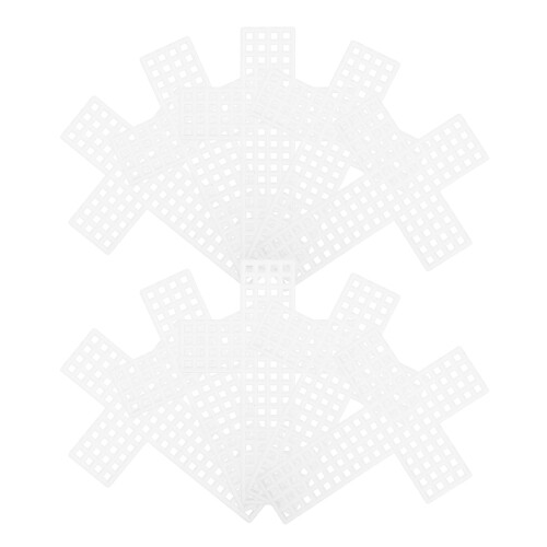 40St Wit Plastic Net Raster Voor Kinderen Creatief Knutselen