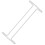 3Pcs White Wall Mounted Wine Glass Display Rack for Kitchen Bar 2