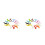24Pcs Assorted Color Silicone Wine Cup Mark Strip Drink Markers 6