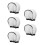 5Pcs Portable White Fabric Flash Diffuser Covers for Camera Speedlight 5