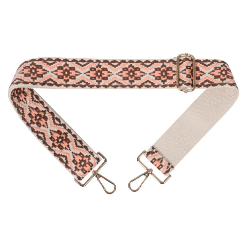 4Pcs Adjustable Embroidered Shoulder Straps Multi Color Wide Bag Belts