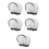 5Pcs Portable White Fabric Flash Diffuser Covers for Camera Speedlight 8