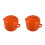 2Pcs Orange Ceramic Stew Pot with Lid for Kitchen Cooking and Steaming 6