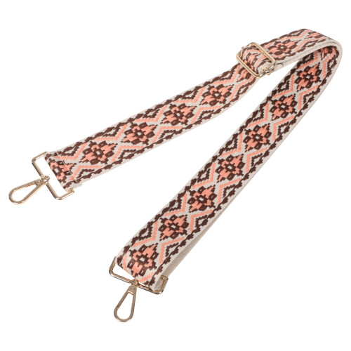 4Pcs Adjustable Embroidered Shoulder Straps Multi Color Wide Bag Belts 2