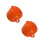 2Pcs Orange Ceramic Stew Pot with Lid for Kitchen Cooking and Steaming 10