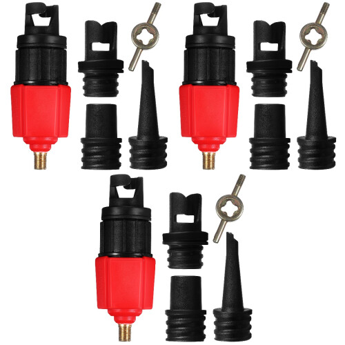 3Sets Air Mattress Pump Adapter Compact Inflatable Valve Assorted 2
