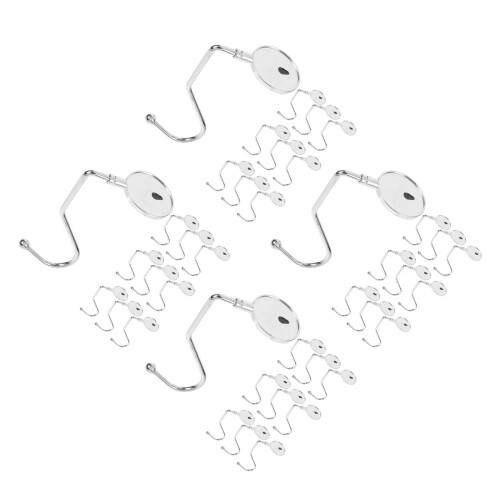40Pcs Compact Silver Desk Bag Hooks for Home Office and Dorm 1