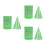 6Pcs Foldable Transparent Cylinder Cone Math Teaching Equipment 3