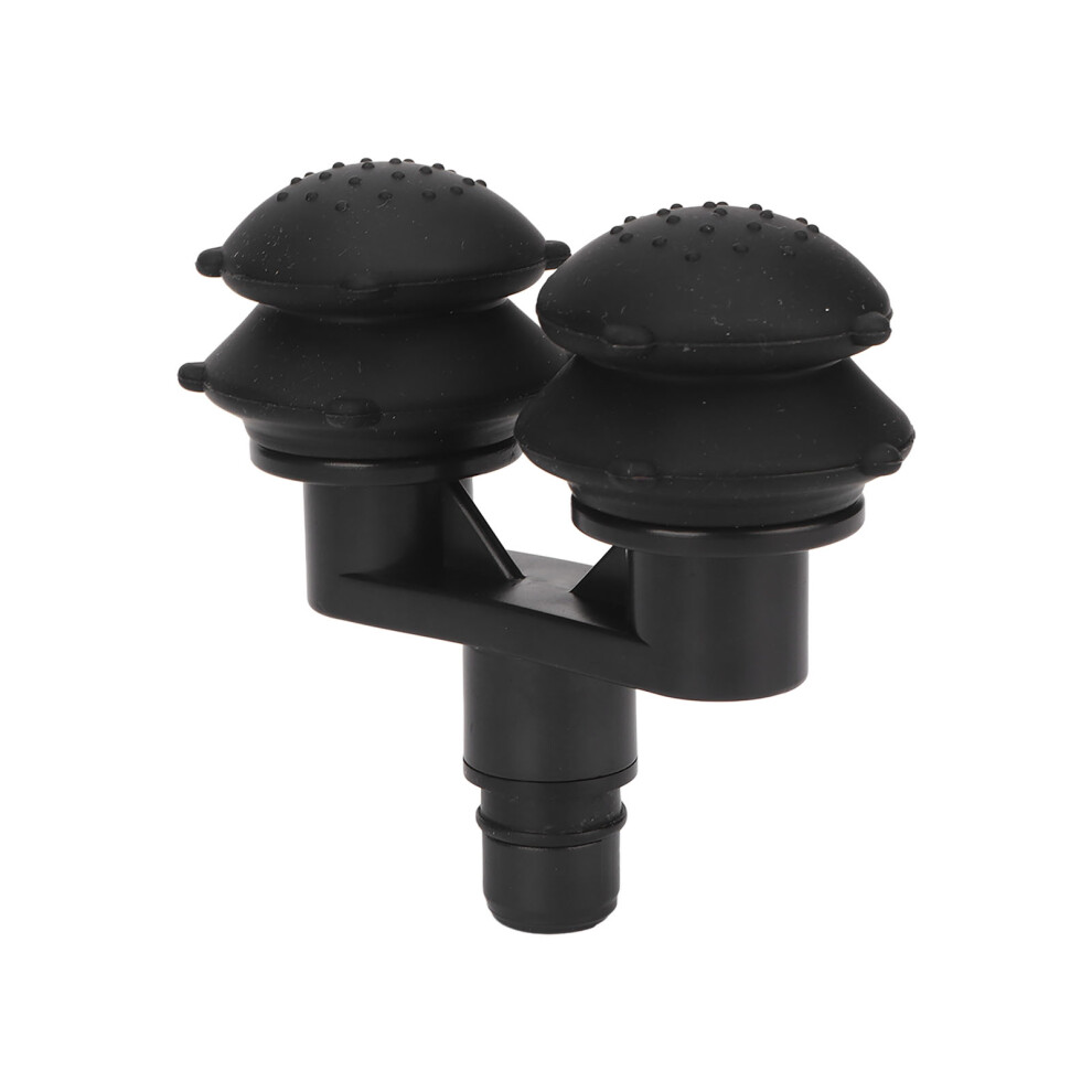Silicone Massager Replacement Head 0.7in for Muscle Relaxation Black