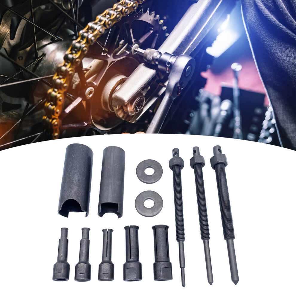 12Pcs Metal Motorcycle Bearing Puller Set, Diameter 9-23Mm 5041371945038