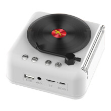 Συμπαγές Bluetooth CD Player με δύο ηχεία Hi-Fi, ενσωματωμένη μπαταρία για οικιακό γραφείο