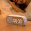 Pink Multifunction Bluetooth Speaker Clock with Mirror, ABS, Lithium Battery 6