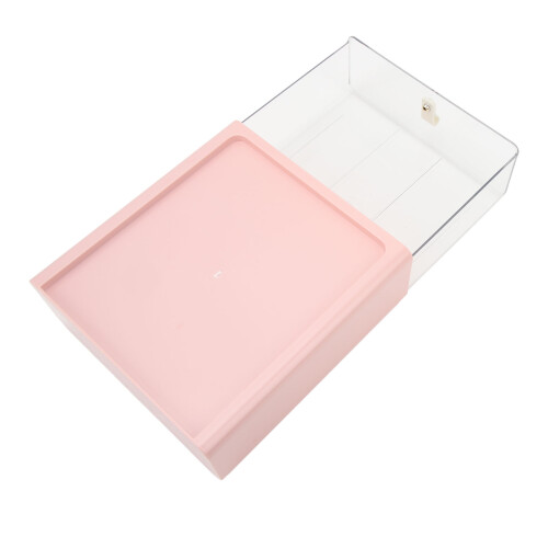 Under Desk Drawer, Practical Hidden Organizer, Reinforced Self-adhesive Slide-out Storage for Streamlining Your Workspace (Clear)