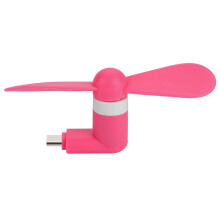 Bunter Mini-Ventilator, kompatibel mit iPhone, iPad und Android, ultraleiser Ventilator mit Mikro-Stufen und starkem Luftstrom für sommerliche