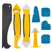 Uirlis Cálcála Silicone, Uirlis Bhainte Grúit le Ceapacha Silicone In-athúsáidte agus Ceann Cruach Dhosmálta, Dearadh Ga Inchoigeartaithe le
