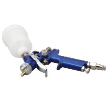 HVLP-Schwerkraft-Luftspritzpistole 1,0 mm, 125 ml, Aluminium